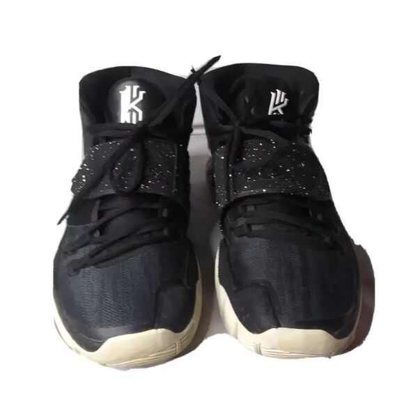 Nike Kyrie Irving 6 Shoes Men\'s Sz 11 Sneaker Shoes Jet Black/White BQ4630-001